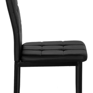 Scaun TEX 2 din piele ecologică neagră