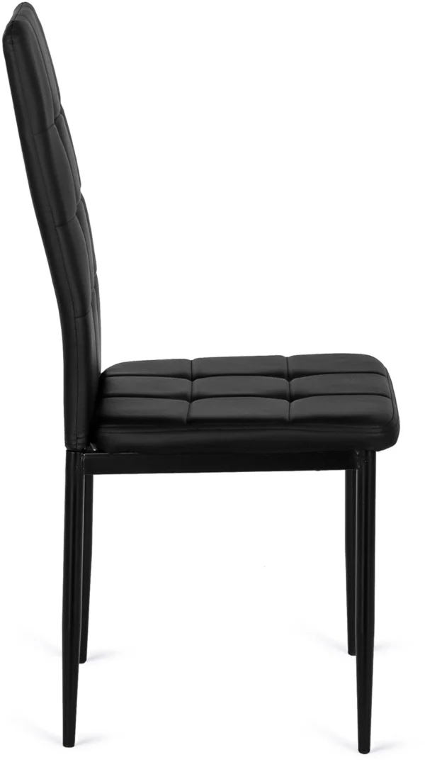 Scaun TEX 2 din piele ecologică neagră