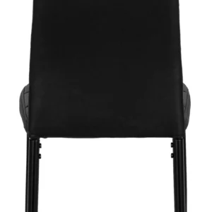 Scaun TEX 2 din piele ecologică neagră