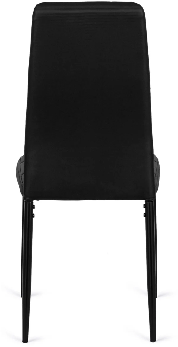 Scaun TEX 2 din piele ecologică neagră