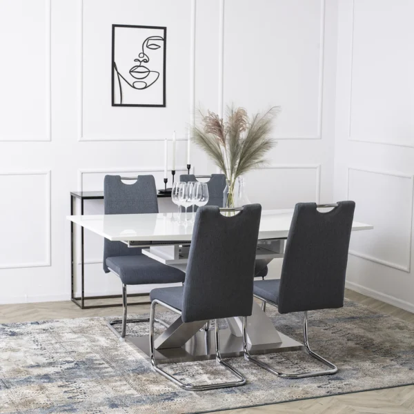 Scaun LOPEZ Gri închis