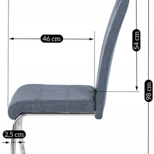 Scaun LOPEZ Gri închis