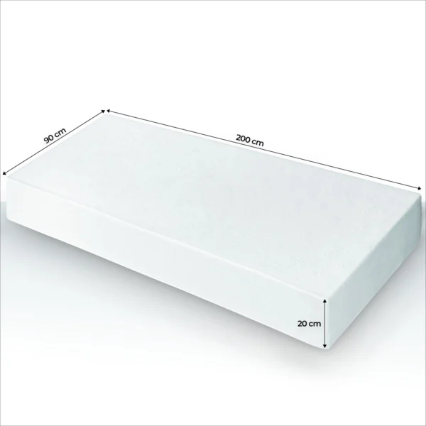 Saltea cu arcuri în buzunare 90x200 cm HAVANA 7 ZONE COCONUT