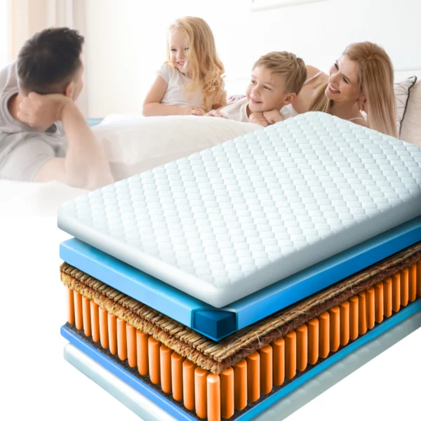 product-2849-1 Saltea cu arcuri independente 160x200 cm HAVANA 7 ZONE CU FIBRE DE COCOS — MOBILA