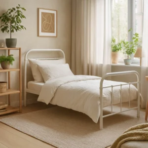 Pat metalic PABLO 90x200 Alb