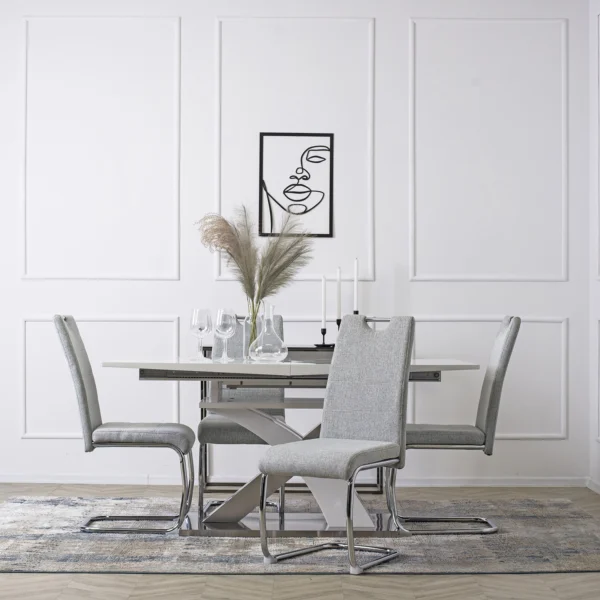 Scaun LOPEZ Gri deschis