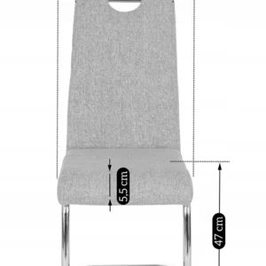 Scaun LOPEZ Gri deschis