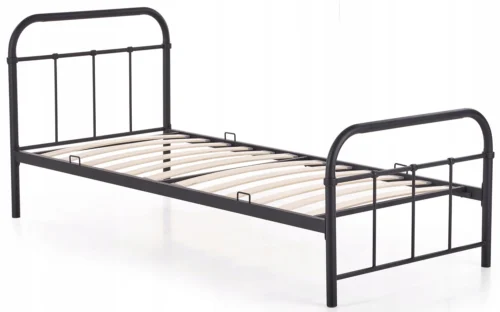 Pat metalic PABLO 120x200 Negru