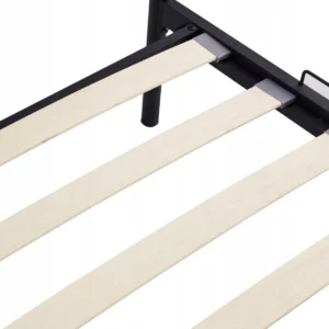 Pat metalic PABLO 120x200 Negru