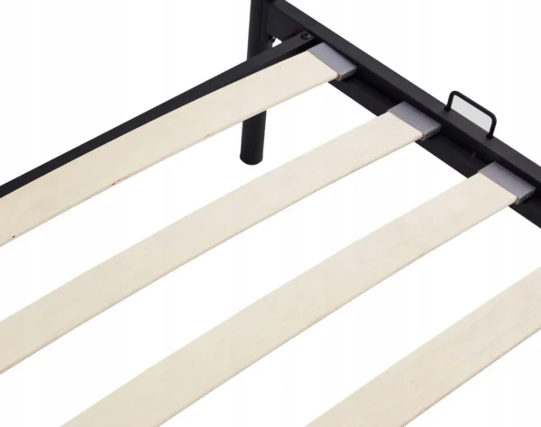 Pat metalic PABLO 120x200 Negru