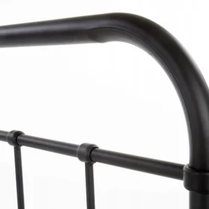 Pat metalic PABLO 120x200 Negru