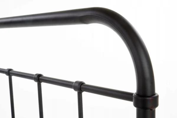 Pat metalic PABLO 120x200 Negru