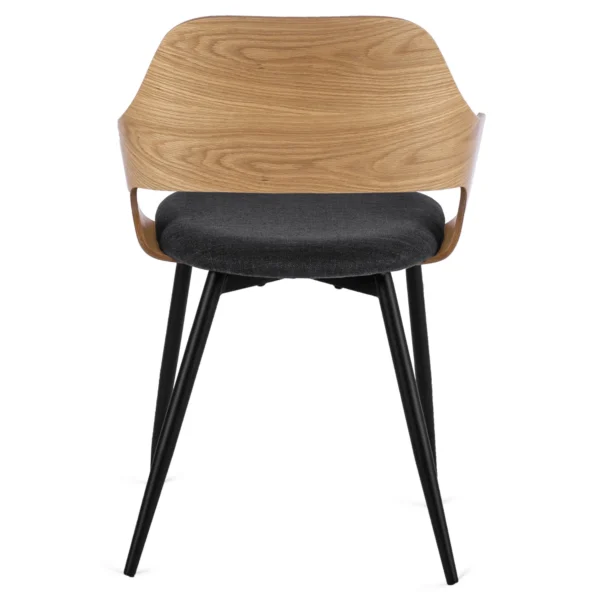 Scaun ORBI Stejar aur/negru — MOBILA