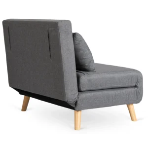 MARRY 2 Fotoliu dublu rabatabil gri