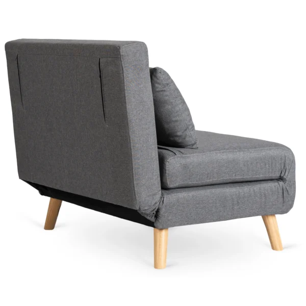 MARRY 2 Fotoliu dublu rabatabil gri