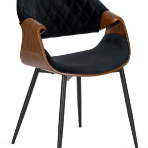 product-2865-0 Scaun de bar ARIEL din velur albastru marin