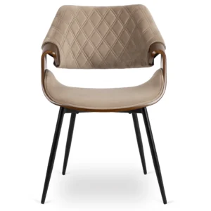 Scaun DAKOTA Bej/Nuc Velur