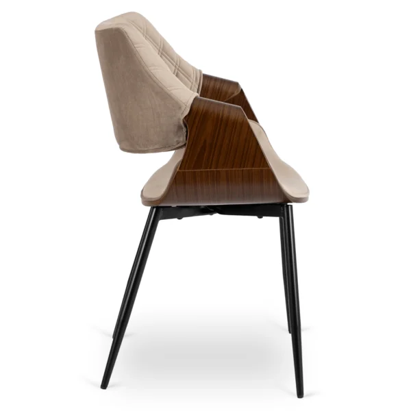 Scaun DAKOTA Bej/Nuc Velur