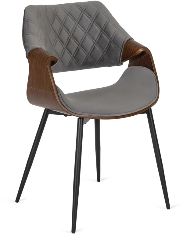 Scaun DAKOTA Gri/Nuc Velur