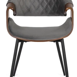 Scaun DAKOTA Gri/Nuc Velur