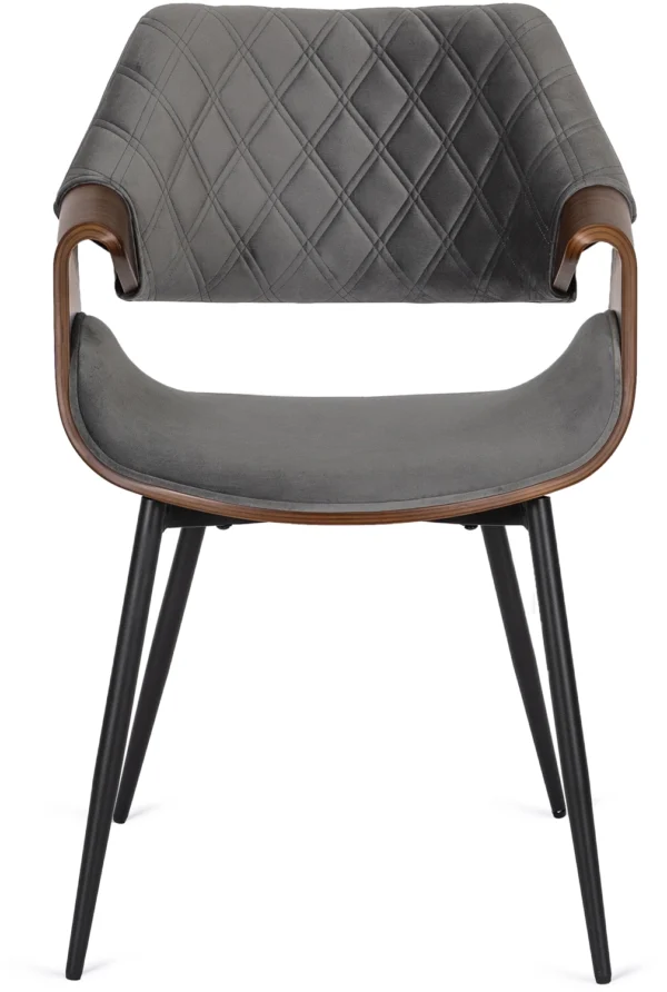 Scaun DAKOTA Gri/Nuc Velur