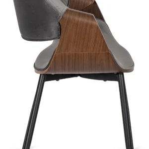 Scaun DAKOTA Gri/Nuc Velur