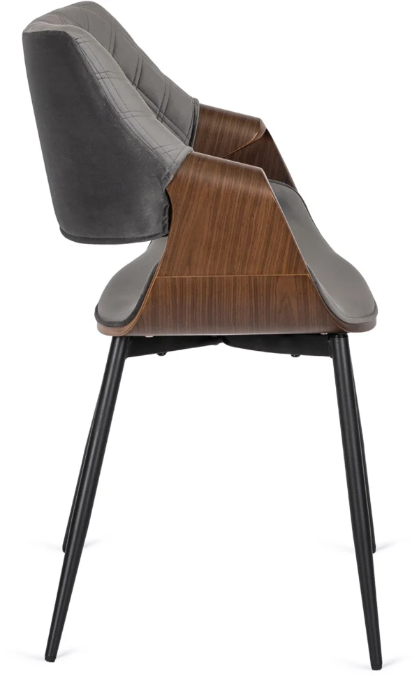 Scaun DAKOTA Gri/Nuc Velur