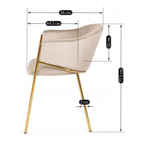 product-2870-11 Scaun INNES din velur bej