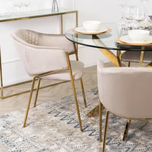 product-2870-5 Scaun INNES din velur bej