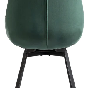 Scaun pivotant LUNA din velur verde