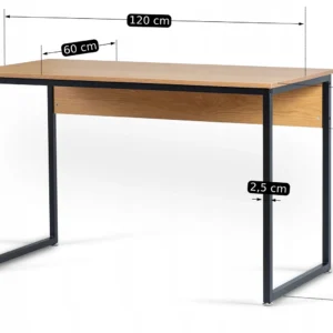 Birou ROSS 120 cm Stejar auriu/Negru