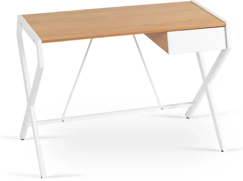 Birou MEG 104,5 cm Stejar auriu/Alb