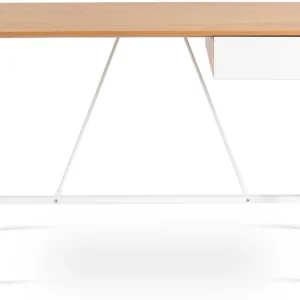 Birou MEG 104,5 cm Stejar auriu/Alb