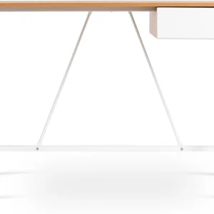 Birou MEG 104,5 cm Stejar auriu/Alb