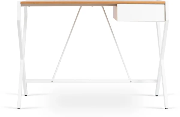 Birou MEG 104,5 cm Stejar auriu/Alb