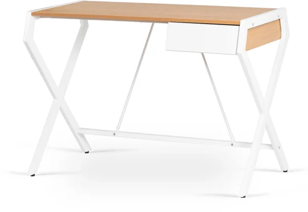 Birou MEG 104,5 cm Stejar auriu/Alb