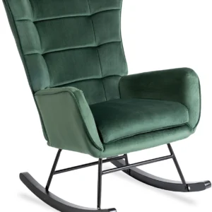 product-2882-0 JACKSON Scaun balansoar din velur verde