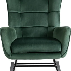 product-2882-1 JACKSON Scaun balansoar din velur verde