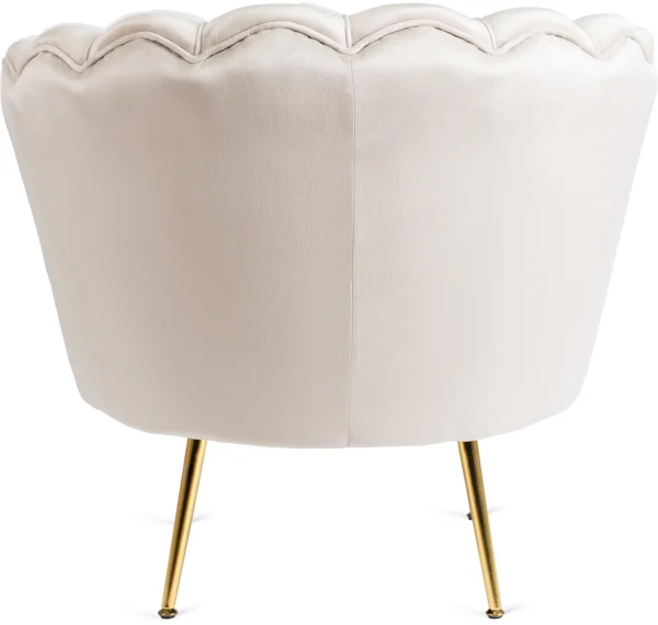 Fotoliu ANGEL din catifea crem