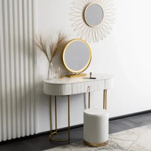 SARAH Toilette Alb / Aur — MOBILA