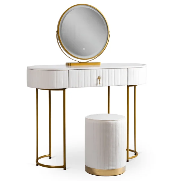 SARAH Toilette Alb / Aur — MOBILA