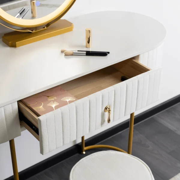SARAH Toilette Alb / Aur — MOBILA