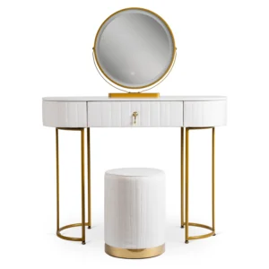 SARAH Toilette Alb / Aur — MOBILA