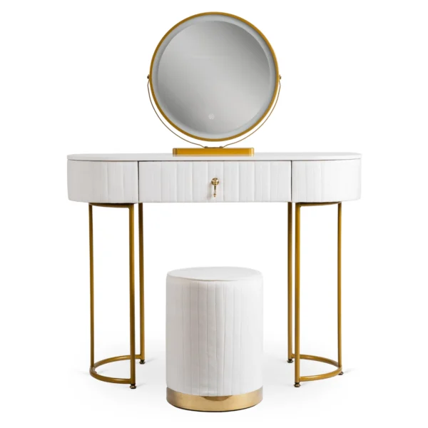 SARAH Toilette Alb / Aur — MOBILA