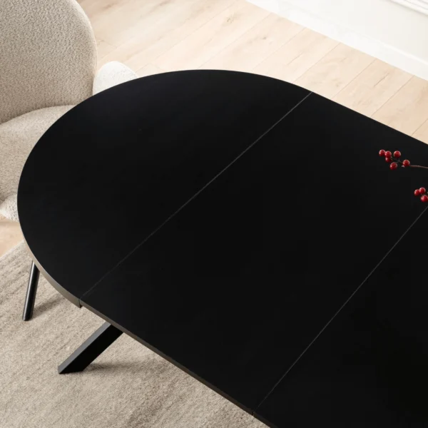 Masă extensibilă LUKAS 100–250 cm Negru