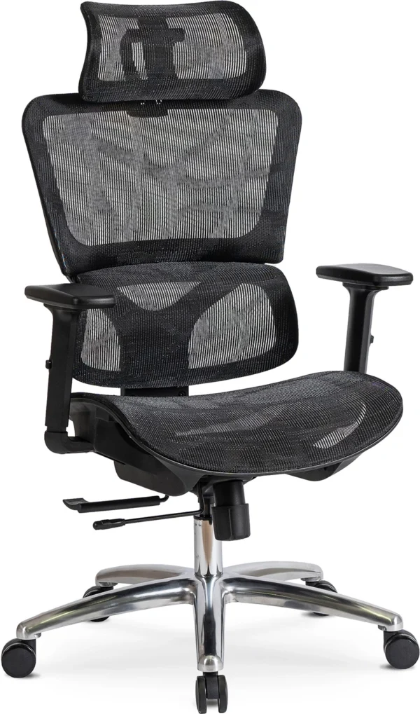 Scaun pivotant ergonomic ROYAL, negru