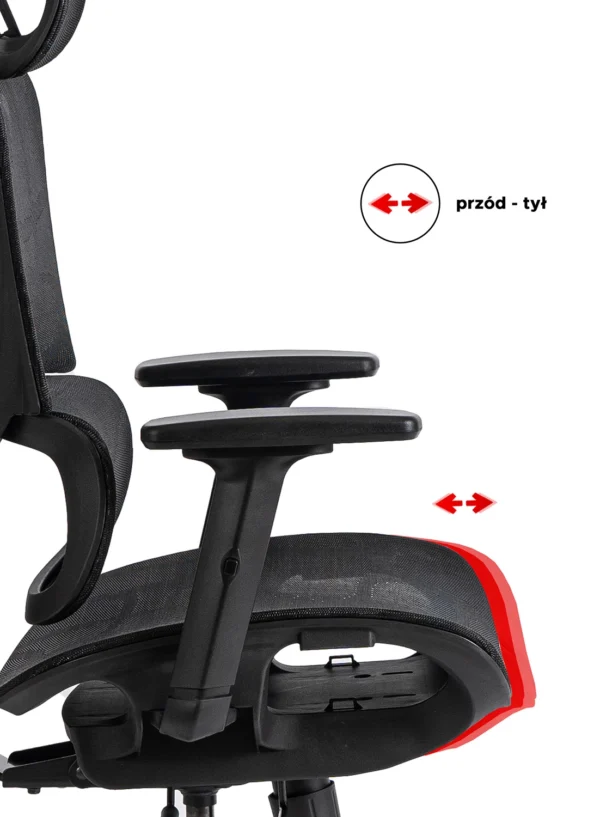 Scaun pivotant ergonomic ROYAL, negru