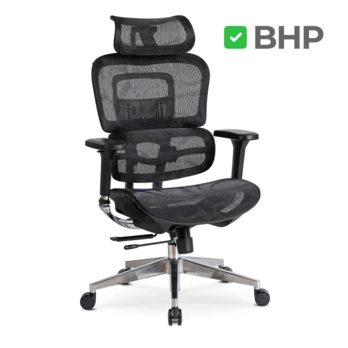 Scaun pivotant ergonomic NINO, negru