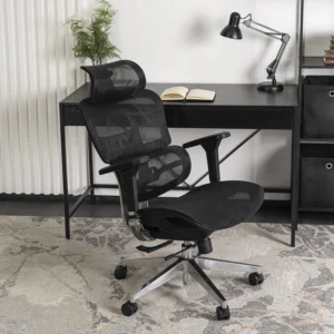 product-2895-1 Fotoliu pivotant NINO Ergonomic Negru — MOBILA