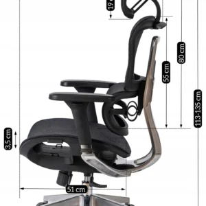 product-2895-12 Fotoliu pivotant NINO Ergonomic Negru — MOBILA